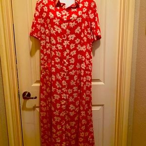 Maxi button down dress